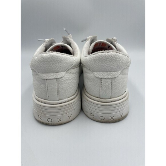Roxy White Bessie Platform Lace Up Sneakers Women’s Size 9 Slip On Summer Shoe - Picture 4 of 10